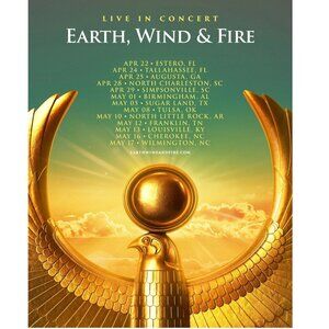 Earth, Wind & Fire 2026 Poster